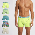 SecretFace Men's luxury boxer high quality stretchable cotton with flexible tight fit made for comfort and durability 5-Pack