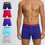 Secret Face Men's Stretch Cotton Boxer Briefs 5-Pack - Tight Fit, Flexible, Multi-Color & Floral Print