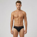 Secret Face Men's 5-Pack Color Block Briefs - Bold Contrast Colors, Stretch Cotton, Comfort Fit