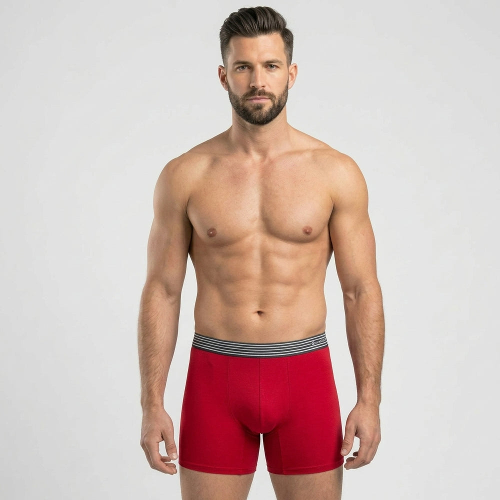 Secret Face Men's Ultra-Soft Boxer Briefs - Lightweight Stretch Cotton, Second Skin Feel, Assorted Colors