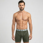 Secret Face Men's Anti-Chafe Trunks - Contour Panel Design, Stretchy & Non-Slip Waistband, Athletic Support Boxer Briefs