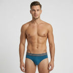 Secret Face Men's Premium Cotton Briefs 5-Pack - Classic Solids, Stretchy & Comfort Fit