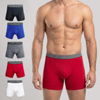 Secret Face Men's Ultra-Soft Boxer Briefs - Lightweight Stretch Cotton, Second Skin Feel, Assorted Colors