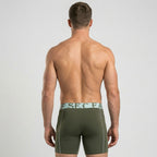 Secret Face Men's Anti-Chafe Trunks - Contour Panel Design, Stretchy & Non-Slip Waistband, Athletic Support Boxer Briefs