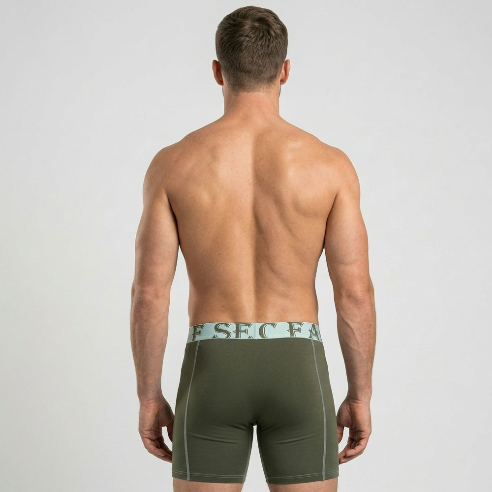 Secret Face Men's Anti-Chafe Trunks - Contour Panel Design, Stretchy & Non-Slip Waistband, Athletic Support Boxer Briefs