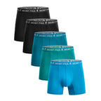 Secret Face Men's Super Comfort Trunks 5-Pack Stretch Light Cotton Underwear, Second Skin Feel