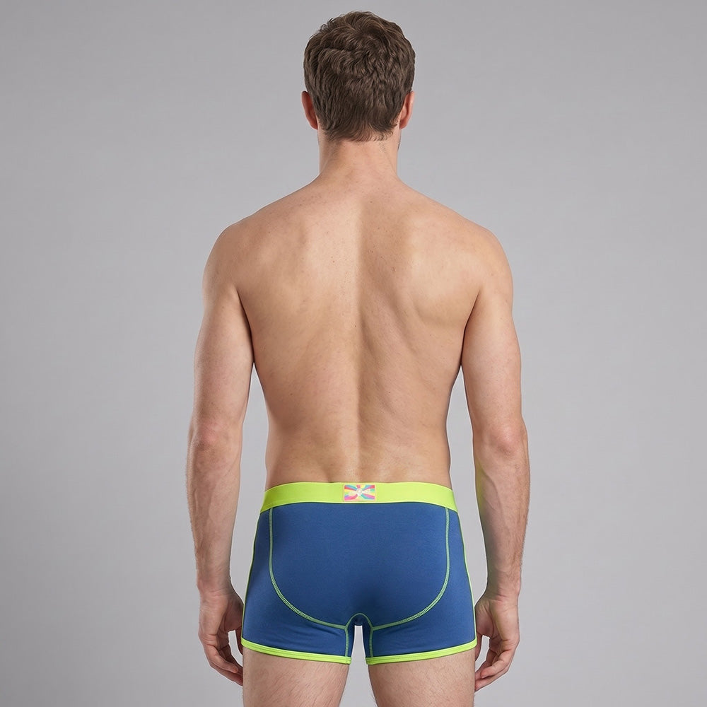 Secret Face Men's Vintage 60s Vintage Trunks - 5-Pack Boxed Set, Stretch Cotton Retro Underwear
