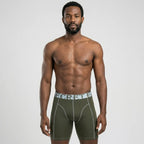 Secret Face Men's Anti-Chafe Trunks - Contour Panel Design, Stretchy & Non-Slip Waistband, Athletic Support Boxer Briefs