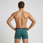 Secret Face Men's Premium Cotton Boxer Briefs 5-Piece Set - Flexible Tight Fit, Breathable & Durable