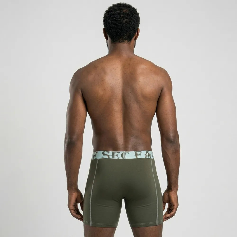 Secret Face Men's Anti-Chafe Trunks - Contour Panel Design, Stretchy & Non-Slip Waistband, Athletic Support Boxer Briefs