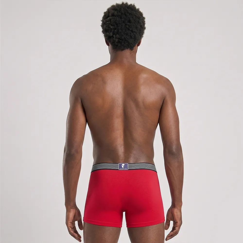 Secret Face Men's 5-Pack Ultra-Soft Boxer Briefs - Lightweight Stretch Cotton, Second Skin Feel, Assorted Colors