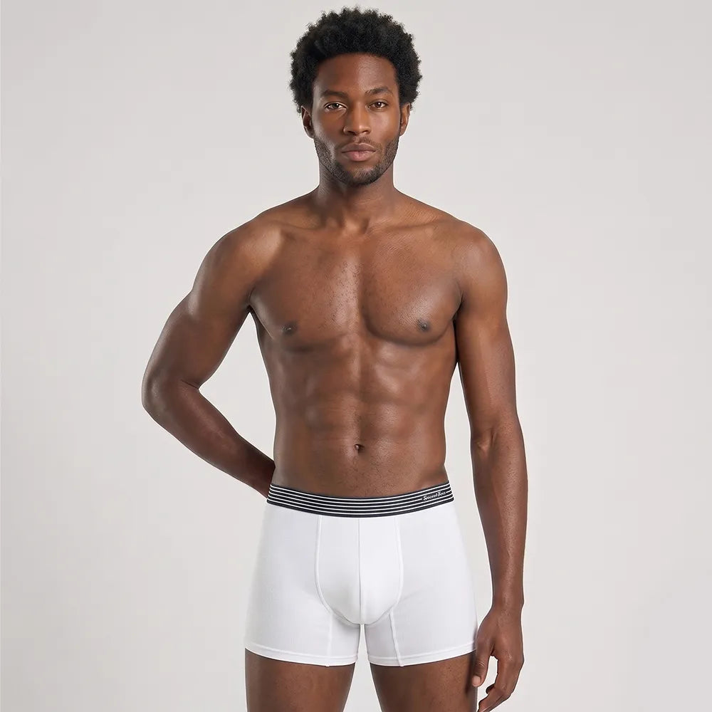 Secret Face Men's 5-Pack Ultra-Soft Boxer Briefs - Lightweight Stretch Cotton, Second Skin Feel, Assorted Colors