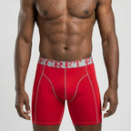 Secret Face Men's Anti-Chafe Trunks - Contour Panel Design, Stretchy & Non-Slip Waistband, Athletic Support Boxer Briefs