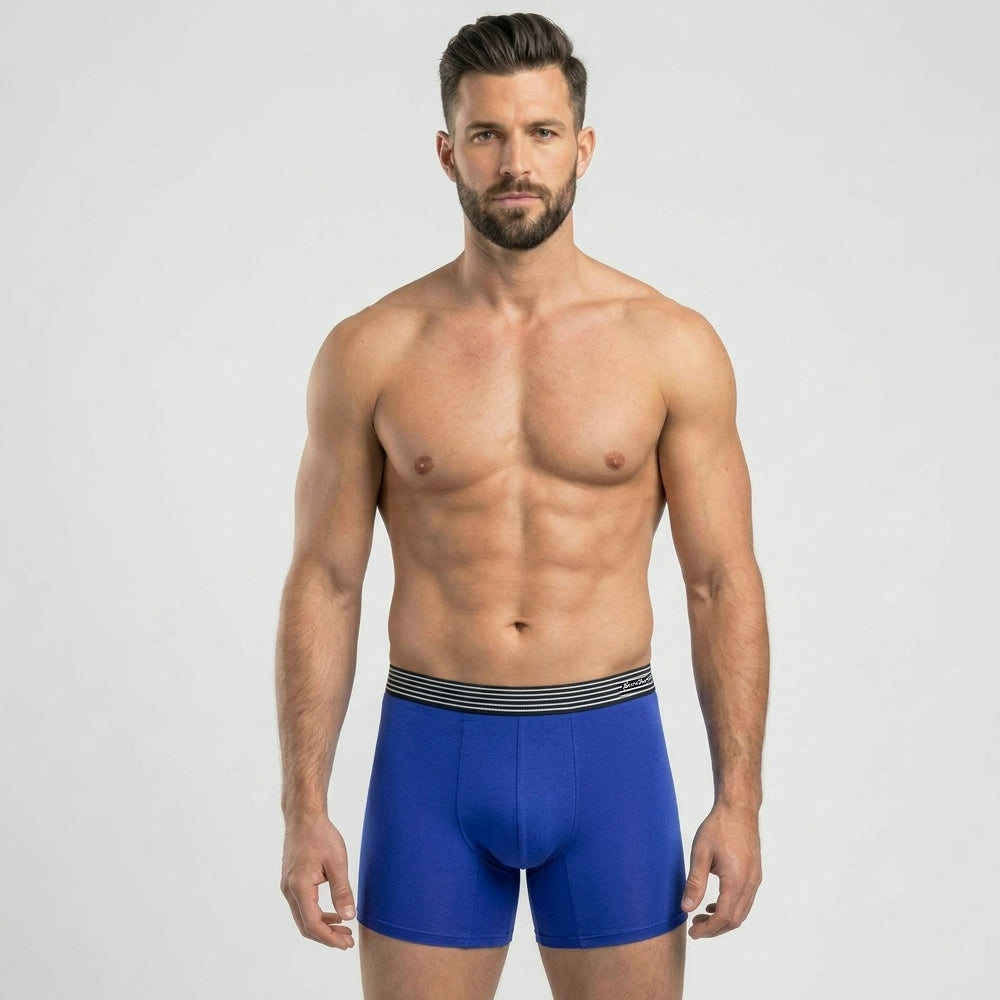 Secret Face Men's Ultra-Soft Boxer Briefs - Lightweight Stretch Cotton, Second Skin Feel, Assorted Colors