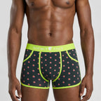 Secret Face Men's Vintage 60s Vintage Trunks - 5-Pack Boxed Set, Stretch Cotton Retro Underwear