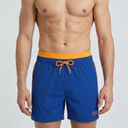 Secret Face Men's Quick Dry Beach Shorts - Elastic Waist Drawstring Swim Trunks
