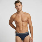 Secret Face Men's Premium Cotton Briefs 5-Pack - Classic Solids, Stretchy & Comfort Fit