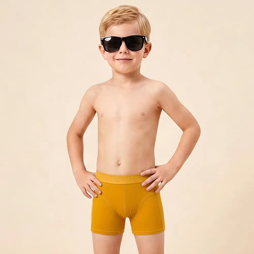 Secret Face Junior' 3-Pack Trunks - Soft Stretch Cotton, Child Fit, Assorted Colors