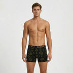Secret Face Men's Luxury Trunks - Sun & Moon Print, Premium Stretch Cotton, Comfort Fit