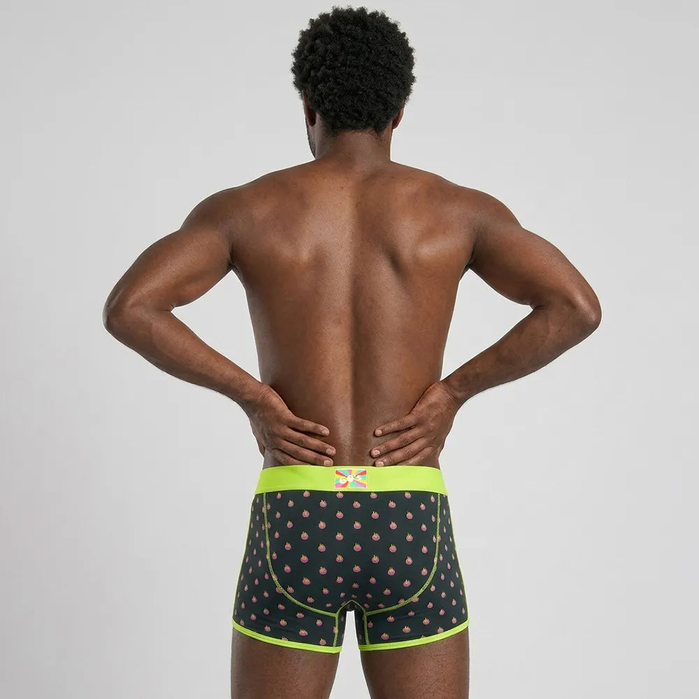 Secret Face Men's Vintage 60s Vintage Trunks - 5-Pack Boxed Set, Stretch Cotton Retro Underwear