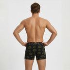 Secret Face Men's Luxury Trunks - Sun & Moon Print, Premium Stretch Cotton, Comfort Fit