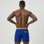 Secret Face Men's Quick Dry Beach Shorts - Elastic Waist Drawstring Swim Trunks