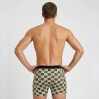 Secret Face Men's 5-Pack Luxury Printed Boxer Briefs - Stretch Cotton, Assorted Patterns-Navy Botanical