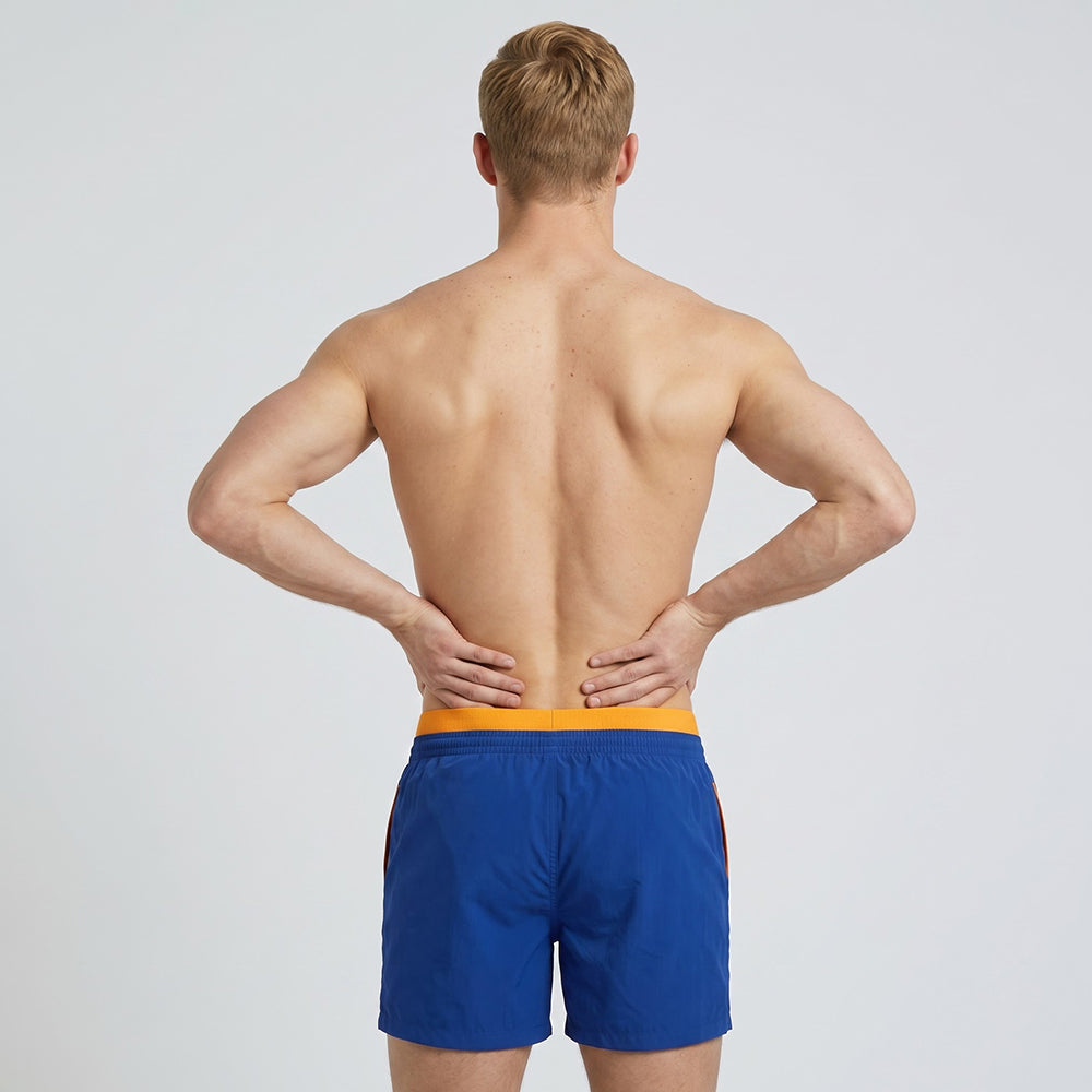 Secret Face Men's Quick Dry Beach Shorts - Elastic Waist Drawstring Swim Trunks