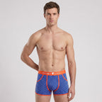Secret Face Men's Vintage 60s Vintage Trunks - 5-Pack Boxed Set, Stretch Cotton Retro Underwear