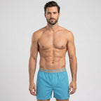 Secret Face Men's Woven Boxer Shorts 3-Pack - Classic Gingham Check, Soft Cotton, Elastic Waistband
