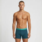 Secret Face Men's Stretch Cotton Boxer Briefs 5-Pack - Tight Fit, Flexible, Solid Colors