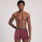 Secret Face Men's 3-Pack Woven Boxer Shorts - Soft Cotton, Loose Fit, Elastic Waistband, Assorted Animal & Plaid Prints