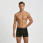 Secret Face Men's Luxury Trunks - Sun & Moon Print, Premium Stretch Cotton, Comfort Fit