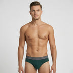 Secret Face Men's Premium Cotton Briefs 5-Pack - Classic Solids, Stretchy & Comfort Fit