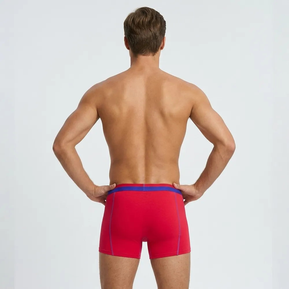 Secret Face Men's Stretch Cotton Boxer Briefs 5-Pack - Tight Fit, Flexible, Multi-Color & Floral Print
