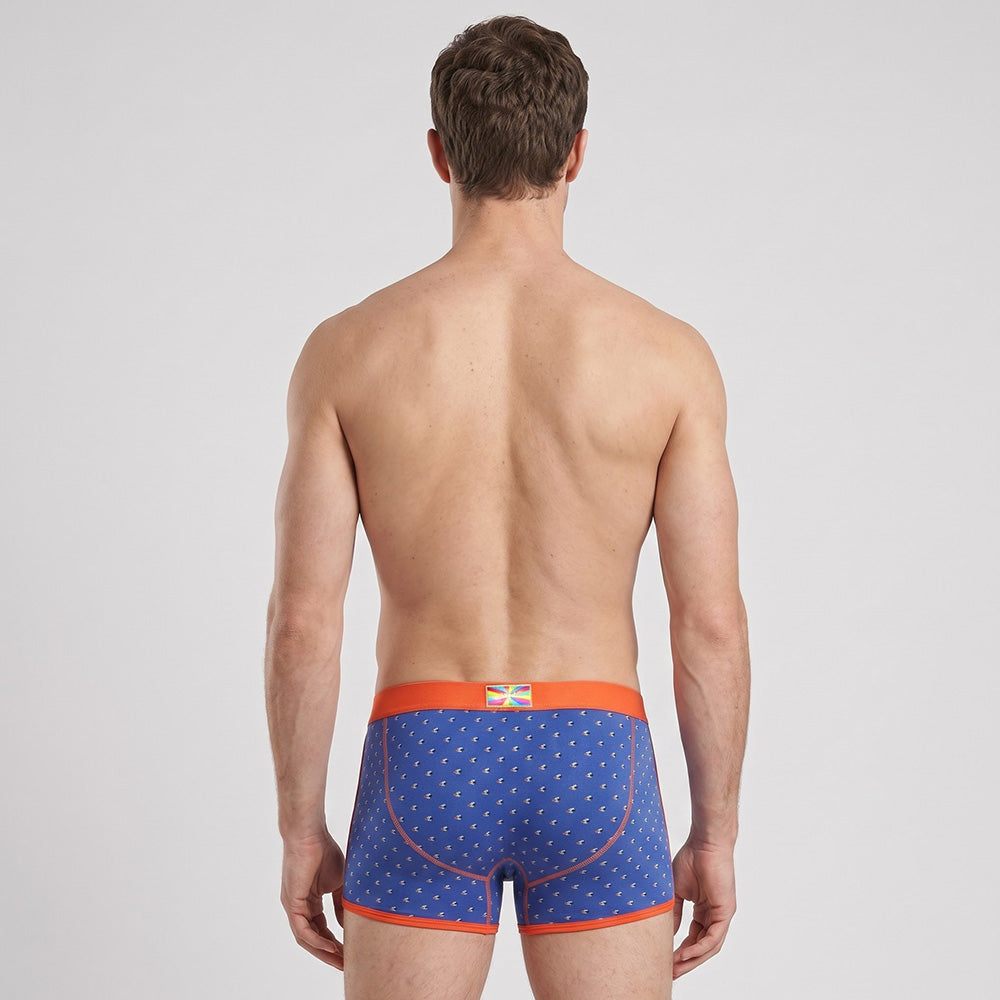 Secret Face Men's Vintage 60s Vintage Trunks - 5-Pack Boxed Set, Stretch Cotton Retro Underwear