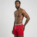 Secret Face Men's Anti-Chafe Trunks - Contour Panel Design, Stretchy & Non-Slip Waistband, Athletic Support Boxer Briefs