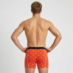 Secret Face Men's 5-Pack Luxury Printed Boxer Briefs - Stretch Cotton, Assorted Patterns-Navy Botanical