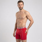 Secret Face Men's Anti-Chafe Trunks - Contour Panel Design, Stretchy & Non-Slip Waistband, Athletic Support Boxer Briefs