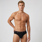 Secret Face Men's 5-Pack Solid Color Briefs - Premium Stretch Cotton, Comfort Fit