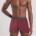 Secret Face Men's 3-Pack Woven Boxer Shorts - Soft Cotton, Loose Fit, Elastic Waistband, Assorted Animal & Plaid Prints