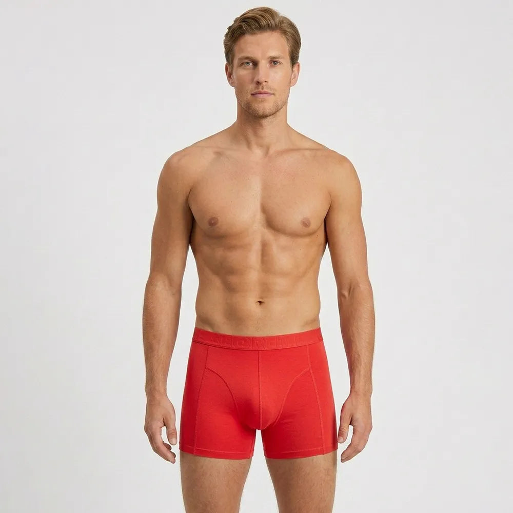 Secret Face Men's 5-Pack Premium Cotton Boxer Briefs - Stretchy, Tight Fit, Comfort & Durability
