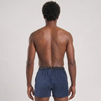 Secret Face Men's 3-Pack Woven Boxer Shorts - 100% Cotton, Loose Fit, Elastic Waistband, Assorted Plaid & Dot Patterns
