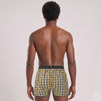 Secret Face Men's 3-Pack Woven Boxer Shorts - Soft Cotton, Loose Fit, Elastic Waistband, Assorted Animal & Plaid Prints
