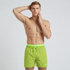 Secret Face Men's Quick Dry Beach Shorts - Elastic Waist Drawstring Swim Trunks