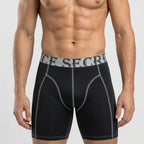 Secret Face Men's Anti-Chafe Trunks - Contour Panel Design, Stretchy & Non-Slip Waistband, Athletic Support Boxer Briefs