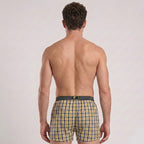 Secret Face Men's 3-Pack Woven Boxer Shorts - Soft Cotton, Loose Fit, Elastic Waistband, Assorted Animal & Plaid Prints