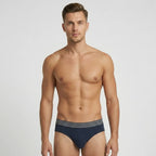 Secret Face Men's Premium Cotton Briefs 5-Pack - Classic Solids, Stretchy & Comfort Fit