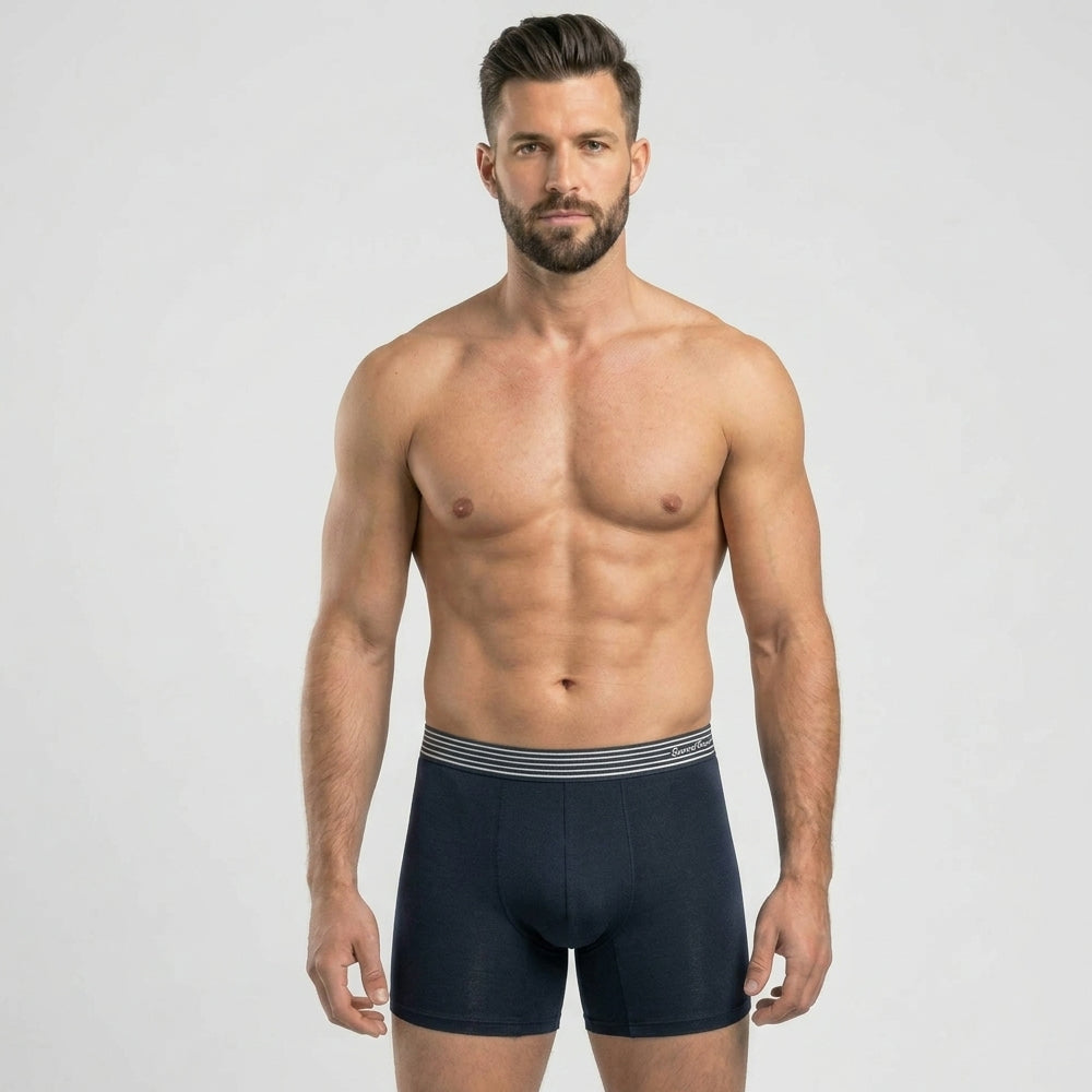 Secret Face Men's Ultra-Soft Boxer Briefs - Lightweight Stretch Cotton, Second Skin Feel, Assorted Colors