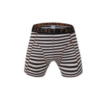 Secret Face Men's Luxury Trunks - Bold Stripe Print, Premium Stretch Cotton, Comfort Fit